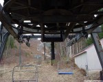 The idle triple chairlift in 2002