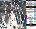 1999-00 Camden Snow Bowl Trail Map