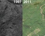Black Mountain Aerial Imagery, 1997 vs. 2011