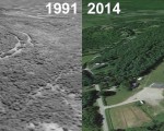 Hermon Mountain Aerial, 1991 vs. 2014