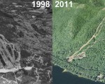 Shawnee Peak Aerial Imagery, 1998 vs. 2011