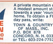 1970-71 Eastern Ski Map