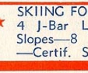 1953-54 Eastern Ski Map