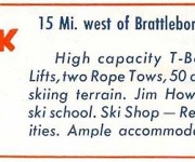 1959-60 Eastern Ski Map