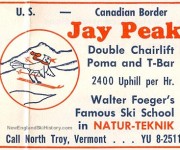 1960-61 Eastern Ski Map