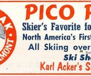 1956-57 Eastern Ski Map