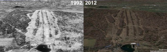 Powder Ridge Aerial Imagery, 1992 vs. 2012