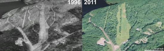 Baker Mountain Aerial Imagery, 1996 vs. 2011