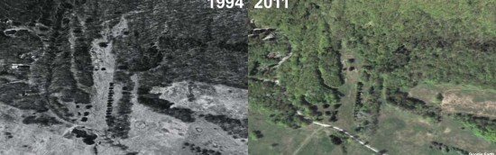 Jug End Aerial Imagery, 1994 vs. 2011
