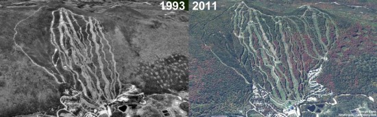 Bretton Woods Aerial Imagery, 1993 vs. 2011