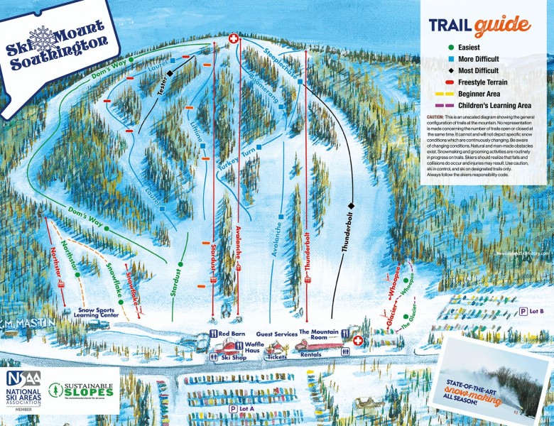 2024-25 Mt. Southington Trail Map