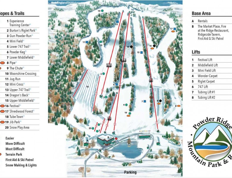 2024-25 Powder Ridge Trail Map