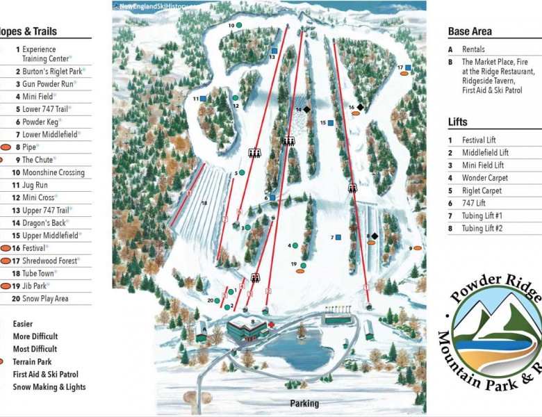 2025-26 Powder Ridge Trail Map