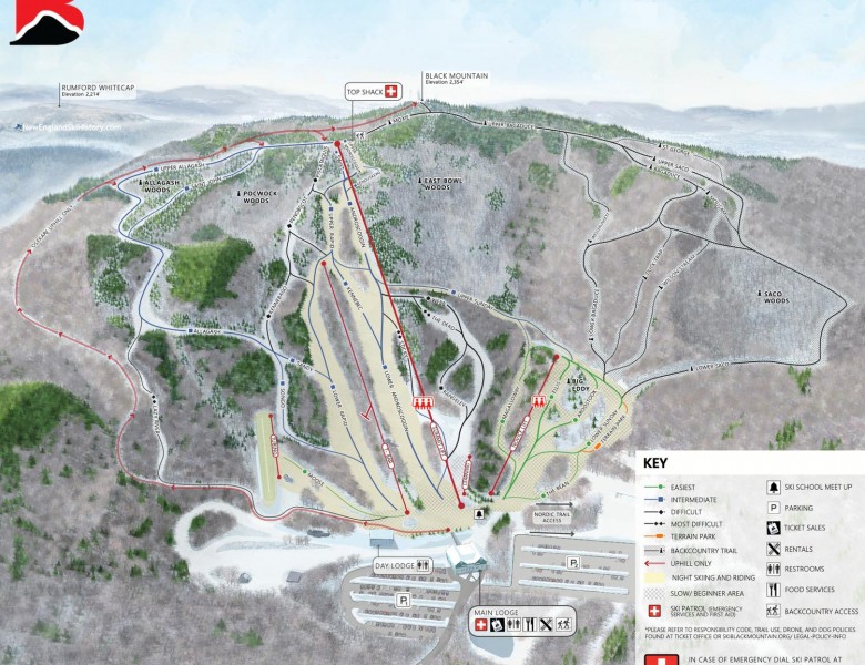 2025-26 Black Mountain Trail Map