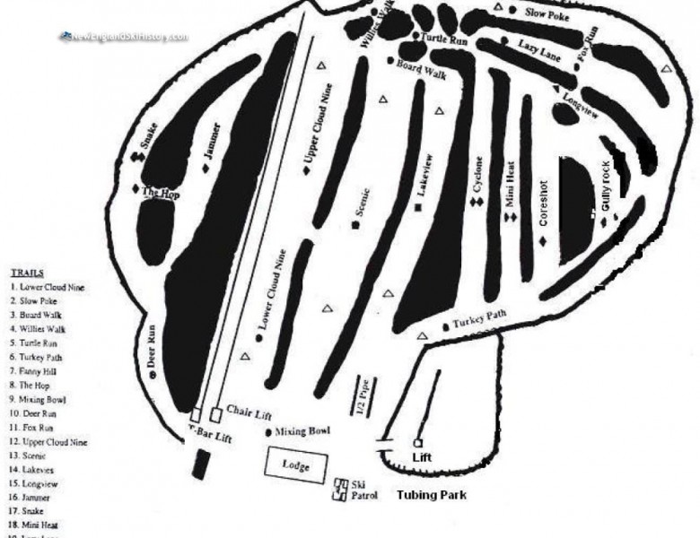 2022-23 Hermon Mountain Trail Map