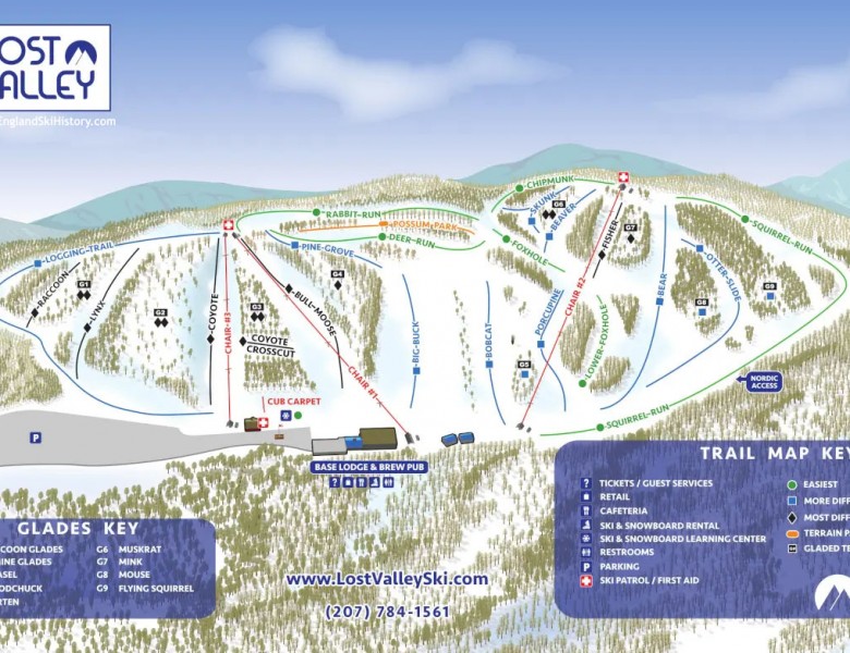 2024-25 Lost Valley Trail Map