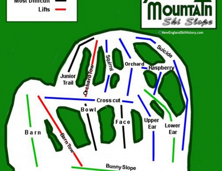 2025-26 Spruce Mountain Trail Map