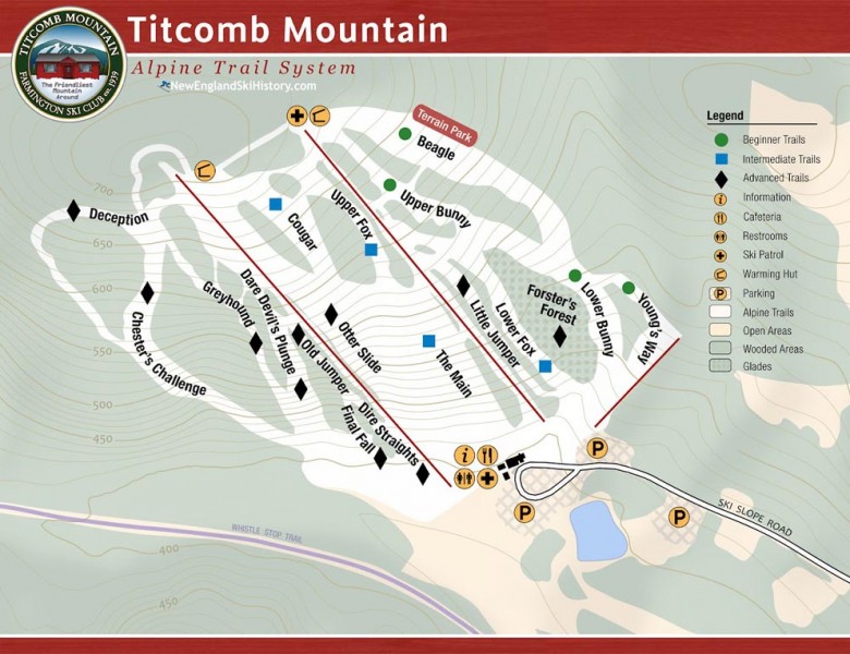2025-26 Titcomb Mountain Trail Map