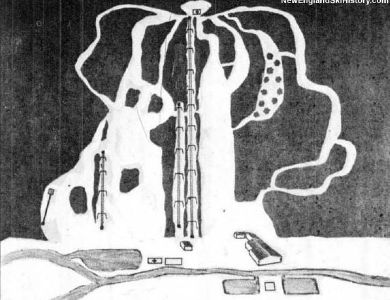 1975-76 Berkshire Snow Basin Trail Map