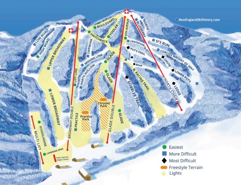 2019-20 Ski Blandford Trail Map