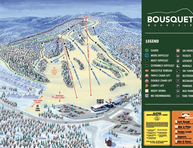 2024-25 Bousquet Trail Map