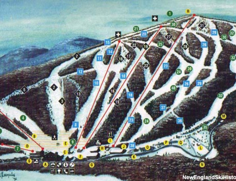 2000-01 Brodie Mountain Trail Map