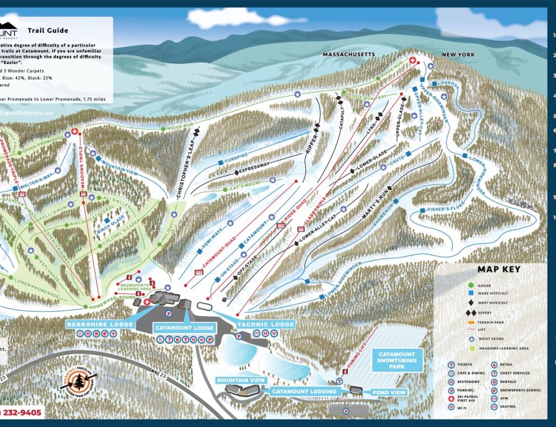 2024-25 Catamount Trail Map