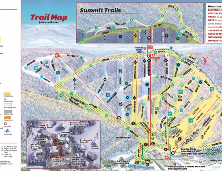 2024-25 Jiminy Peak Trail Map