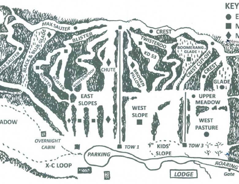 2022-23 Mt. Greylock Ski Club Trail Map