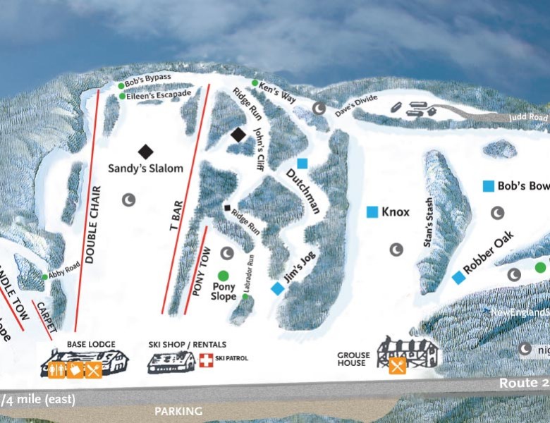 2024-25 Otis Ridge Trail Map