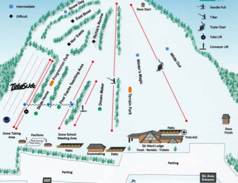 2024-25 Ski Ward Trail Map