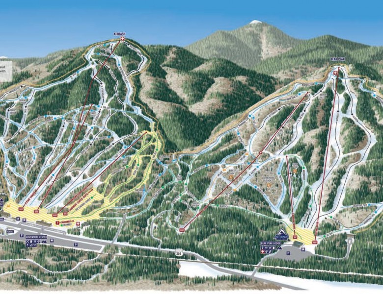 2025-26 Attitash Trail Map