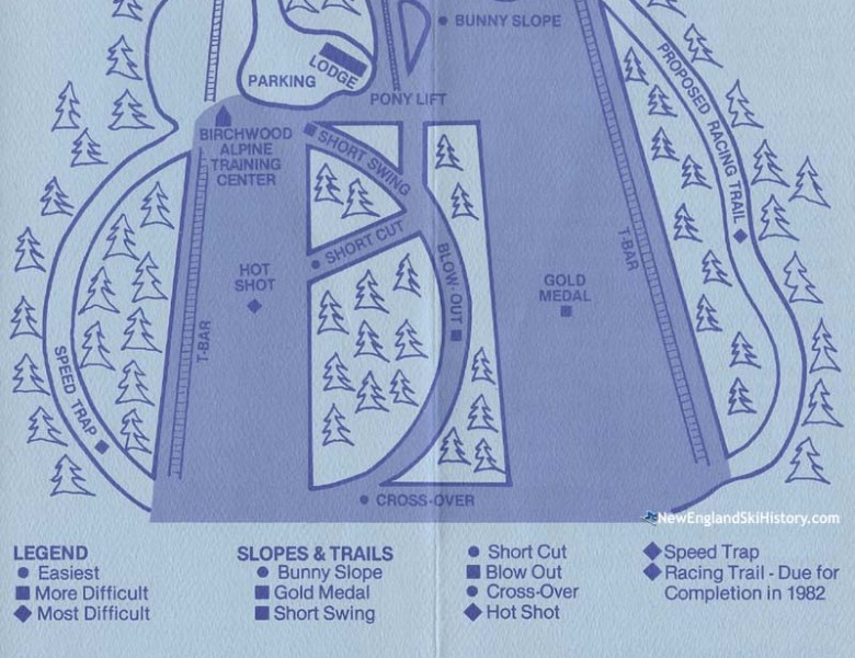 1982-83 Birchwood Trail Map