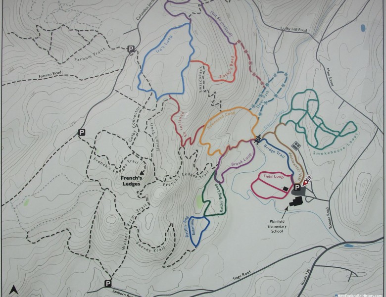 2019 Kimball Union Academy Ski Map