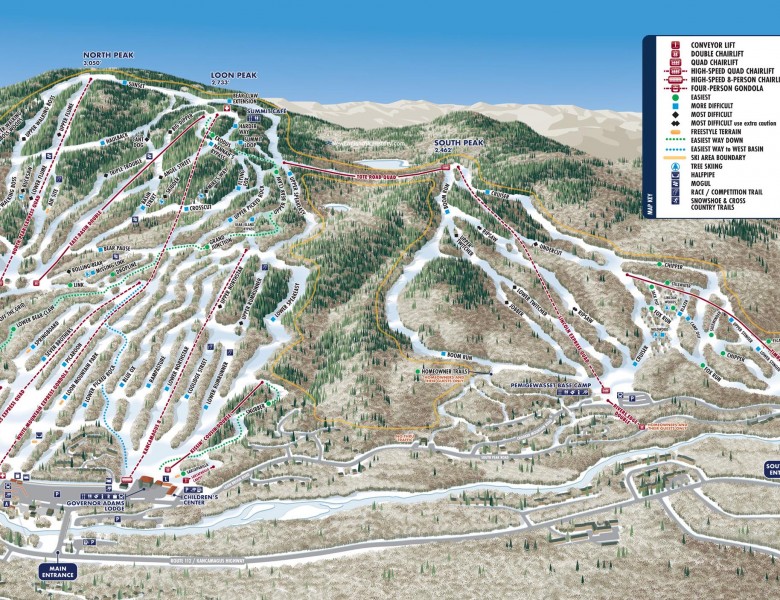 2024-25 Loon Mountain Trail Map