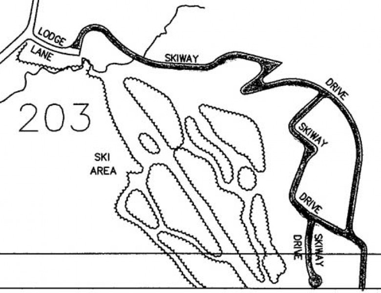 2000s Mountain Lakes District map of Monteau