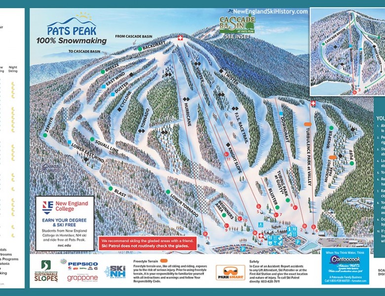 2024-25 Pats Peak Trail Map