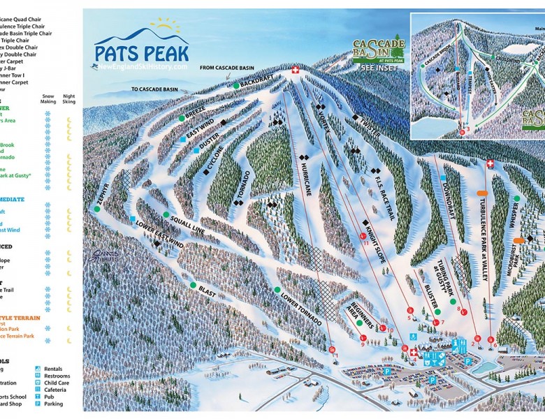2025-26 Pats Peak Trail Map