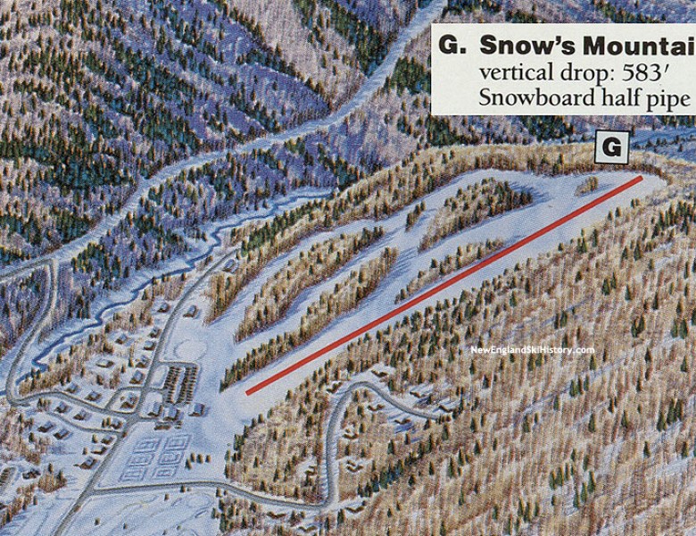 1990-91 Snow's Mountain Trail Map