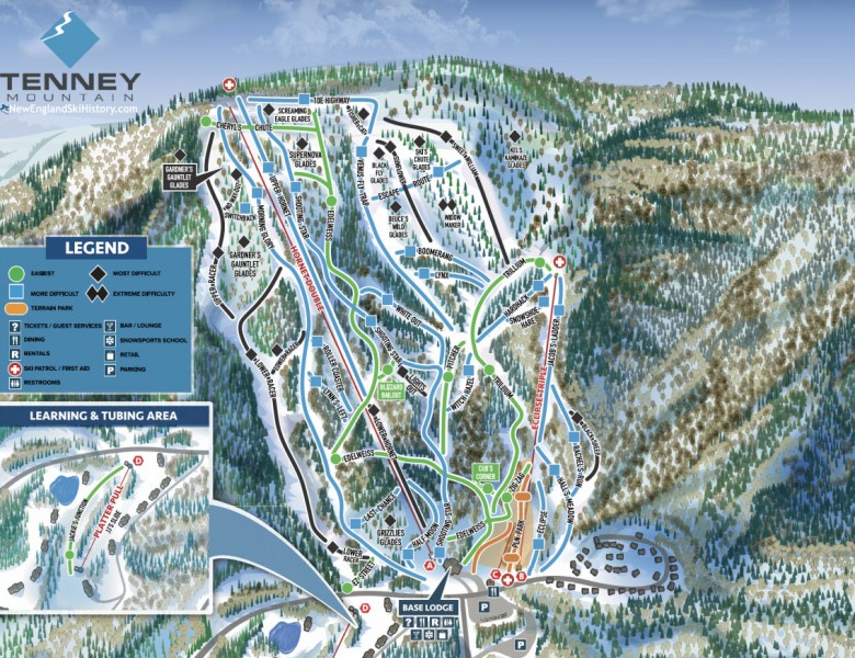 2024-25 Tenney Mountain Trail Map