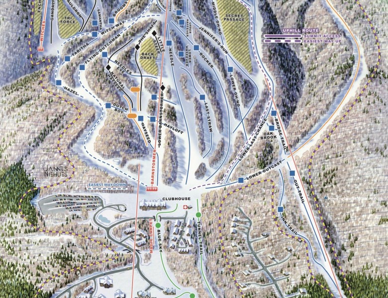 2025-26 Hermitage Club Trail Map