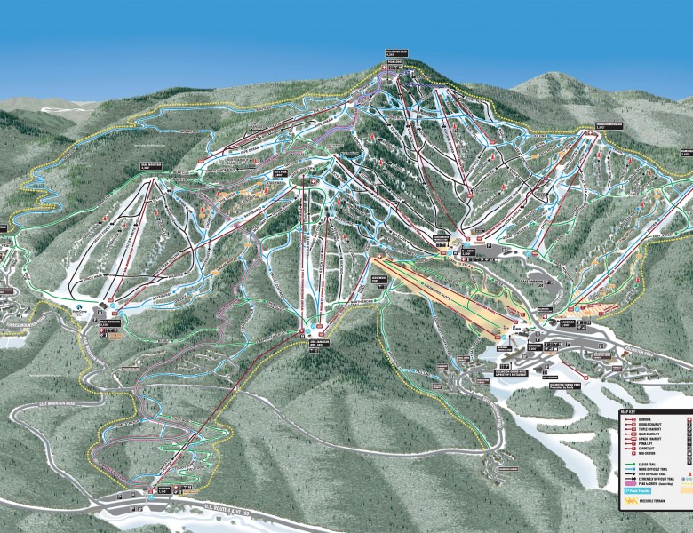 2024-25 Killington Trail Map