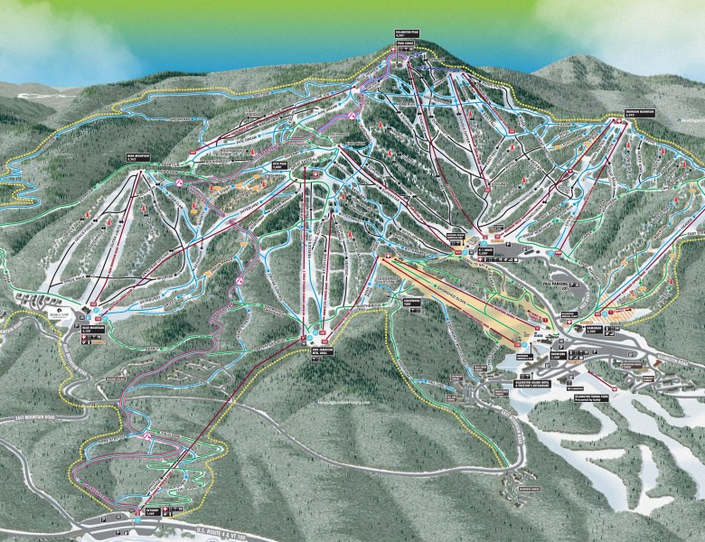 2025-26 Killington Trail Map