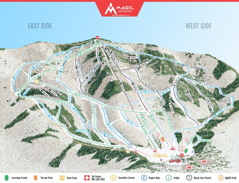 2024-25 Magic Mountain Trail Map