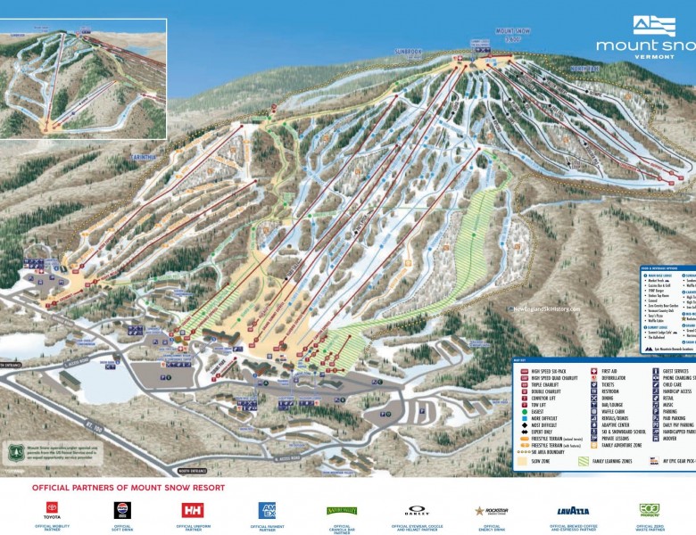 2025-26 Mount Snow Trail Map