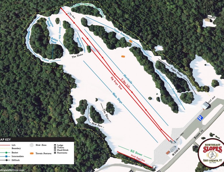 2024-25 Northeast Slopes Trail Map