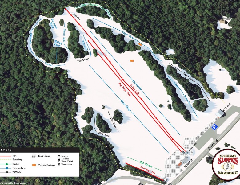 2025-26 Northeast Slopes Trail Map
