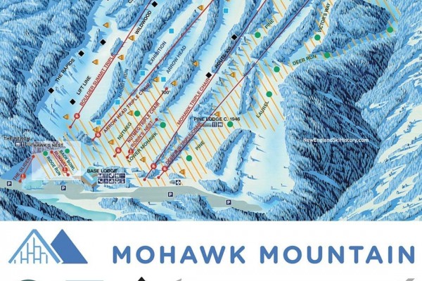 2022-23 Mohawk Mountain Trail Map