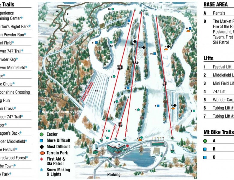 2022-23 Powder Ridge Trail Map