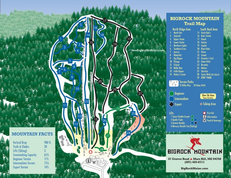 2022-23 Big Rock Trail Map
